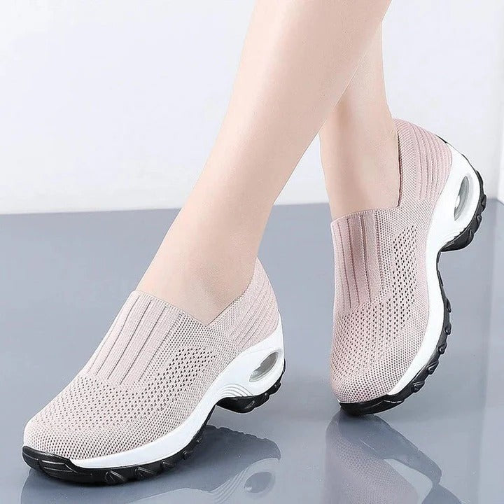 Orthopedic Walking Shoes for Women with Arch Support and Breathable Mesh Upper