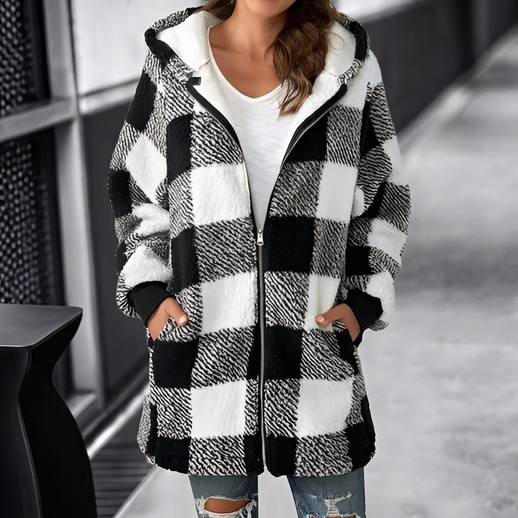 Women's Fleece Pullover Hoodie with Micro Elastic Cuffs and Loose Fit