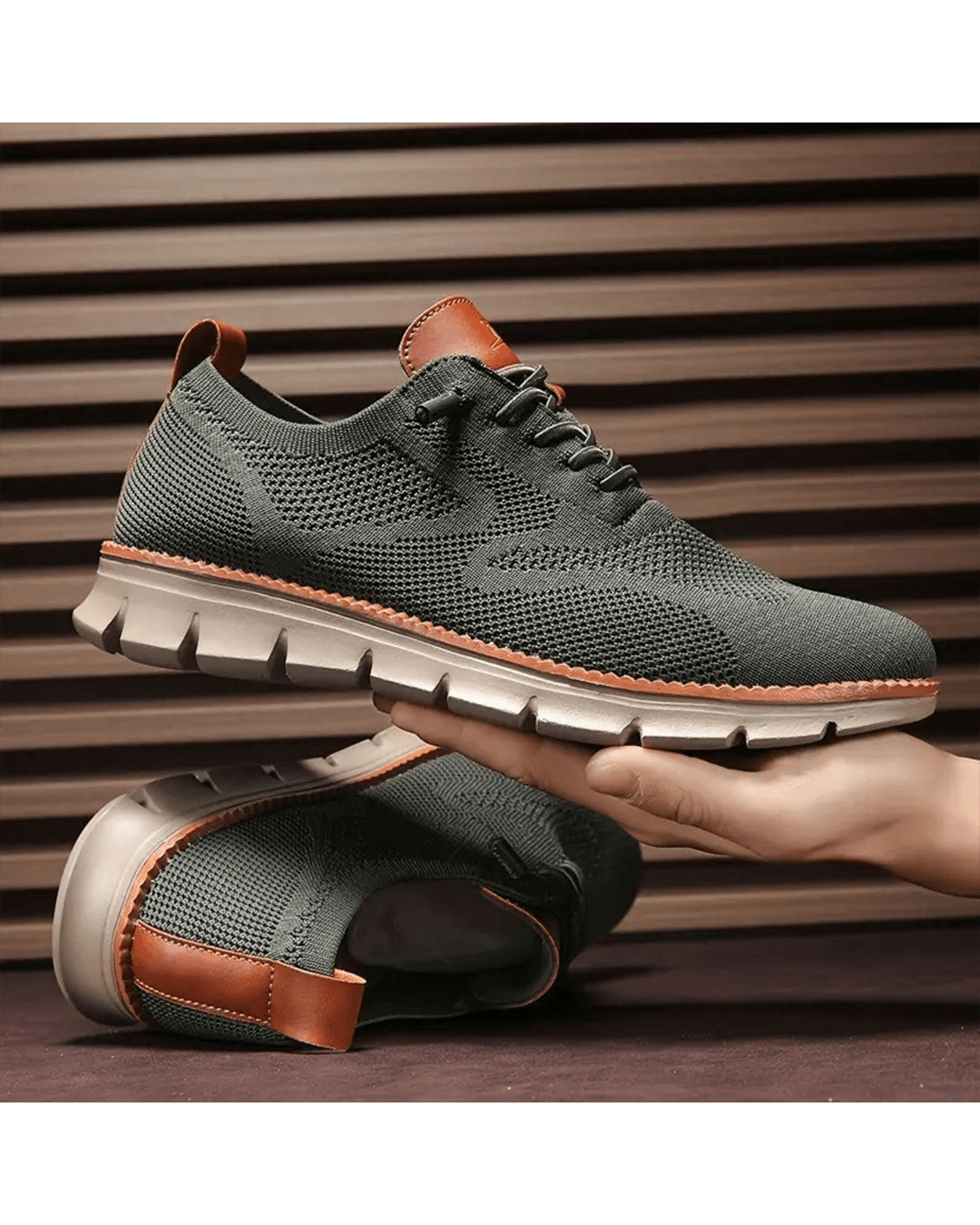 Breathable Mesh Sneakers with Cushioned Sole and Textured Grip Outsole