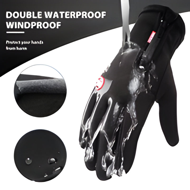 Electric Gloves with Conductive Palm and Fleece Lining for Cold Weather
