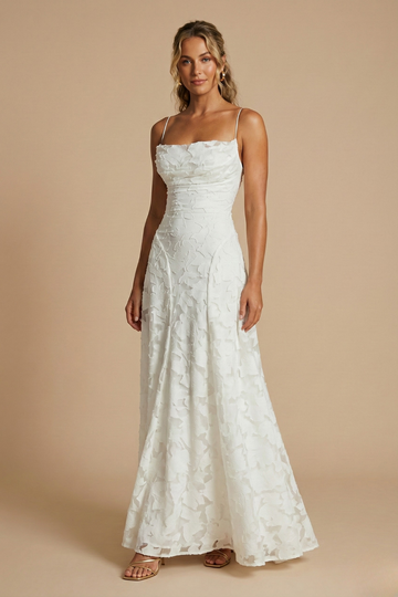 Women’s Elegant Sleeveless Floral Maxi Dress with Fitted Bodice