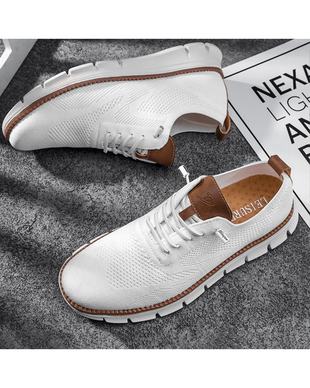 Breathable Mesh Sneakers with Cushioned Sole and Textured Grip Outsole