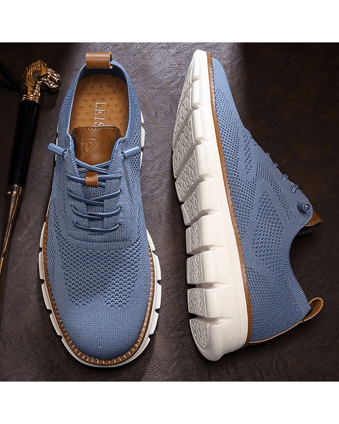 Breathable Mesh Sneakers with Cushioned Sole and Textured Grip Outsole