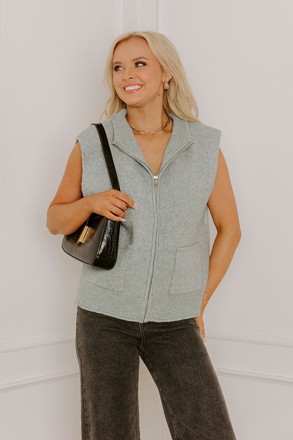 Cabin Cozy Knit Vest Image 1
