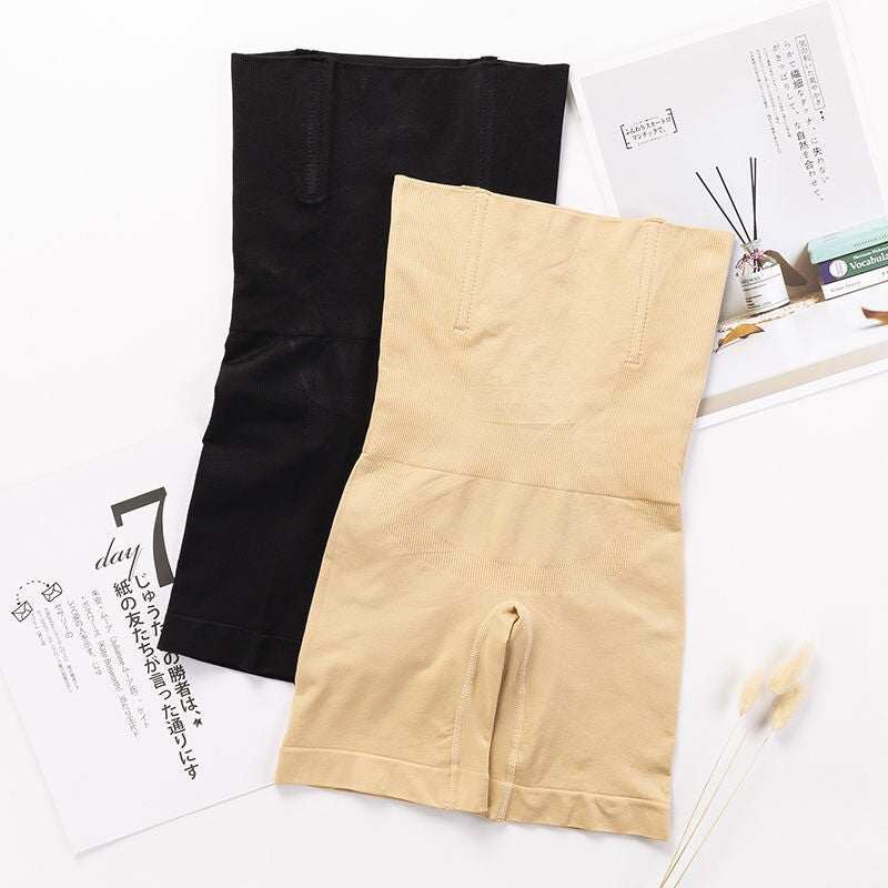 Women's High Waist Seamless Shaping Shorts with Lined Gusset