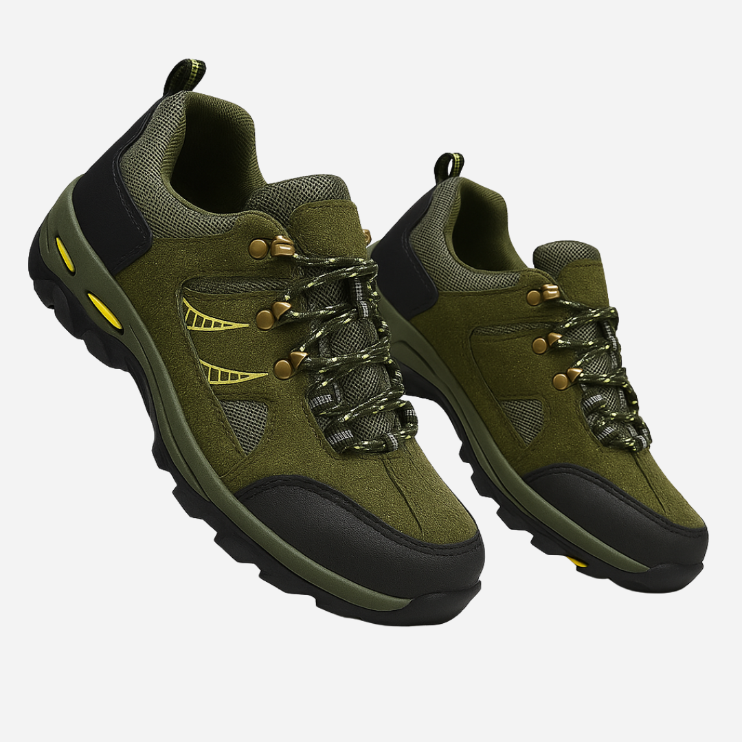 Unisex Hiking Shoes with Water Resistant Layer and Slip Resistant Tread