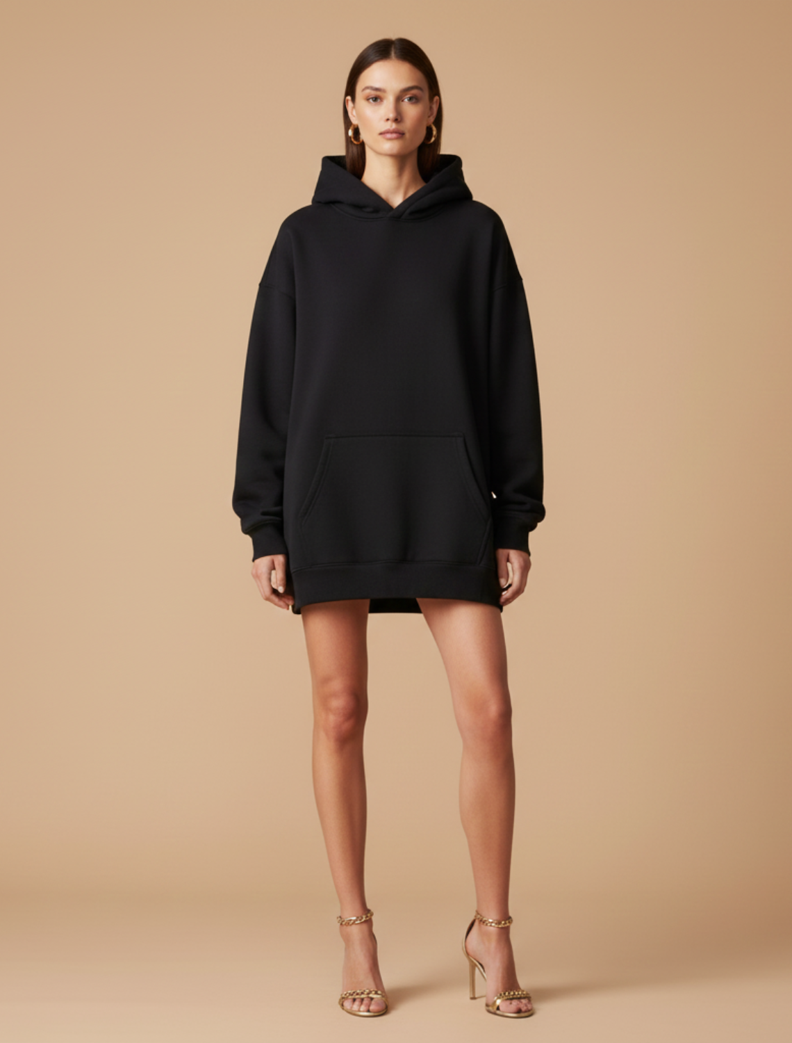 Oversize Hoodie – Lockerer Schnitt, lange Ärmel, lässiges Layering-Basic