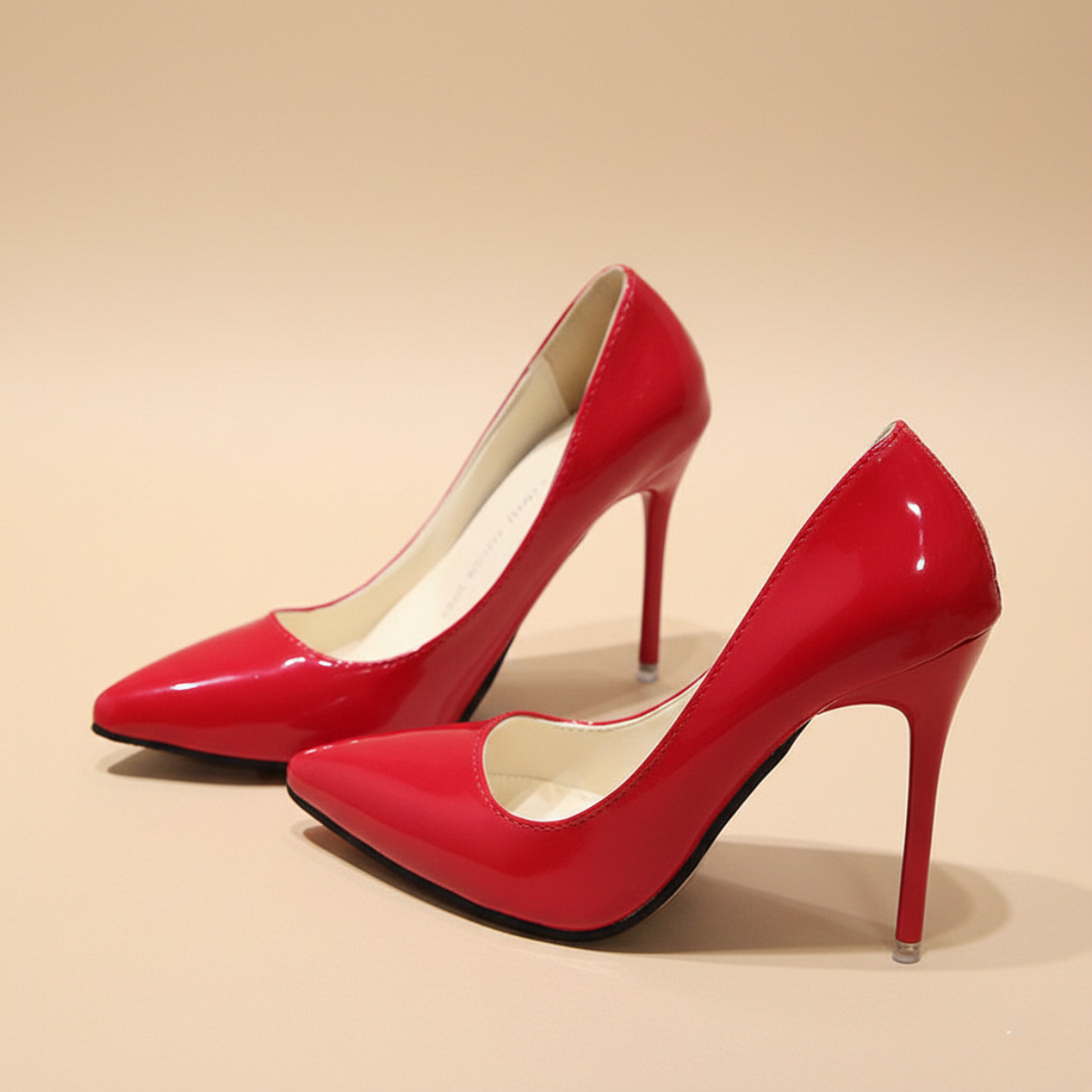 Women’s Pointed-Toe High Heel Pumps with Slim Heel and Closed Back