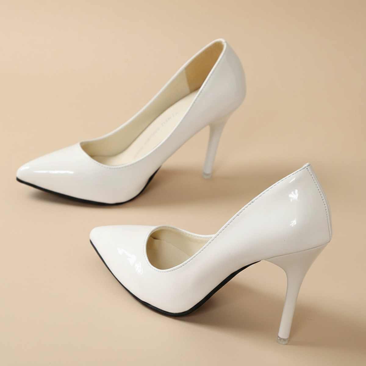 Women’s Pointed-Toe High Heel Pumps with Slim Heel and Closed Back