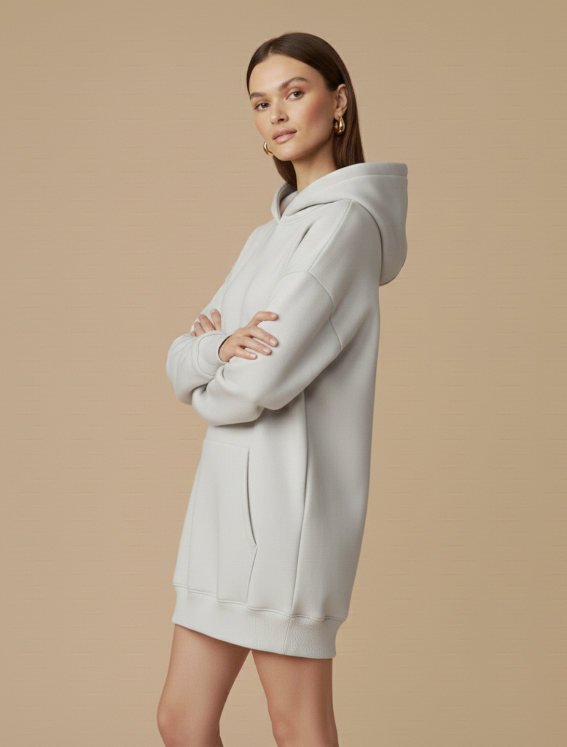 Oversize Hoodie – Lockerer Schnitt, lange Ärmel, lässiges Layering-Basic