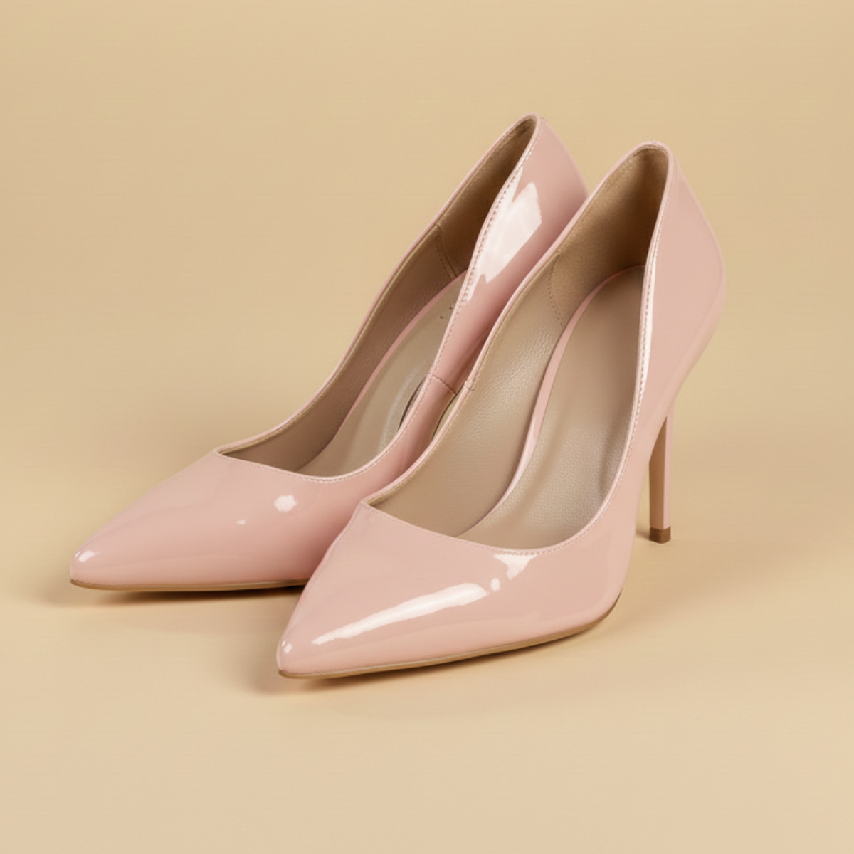 Women’s Pointed Toe Stiletto Heels - High Heel - Slip On Design - Side Cut Detail