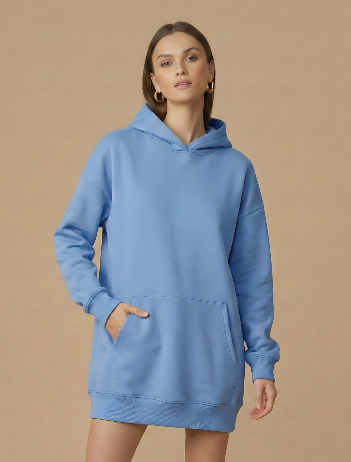 Oversize Hoodie – Lockerer Schnitt, lange Ärmel, lässiges Layering-Basic