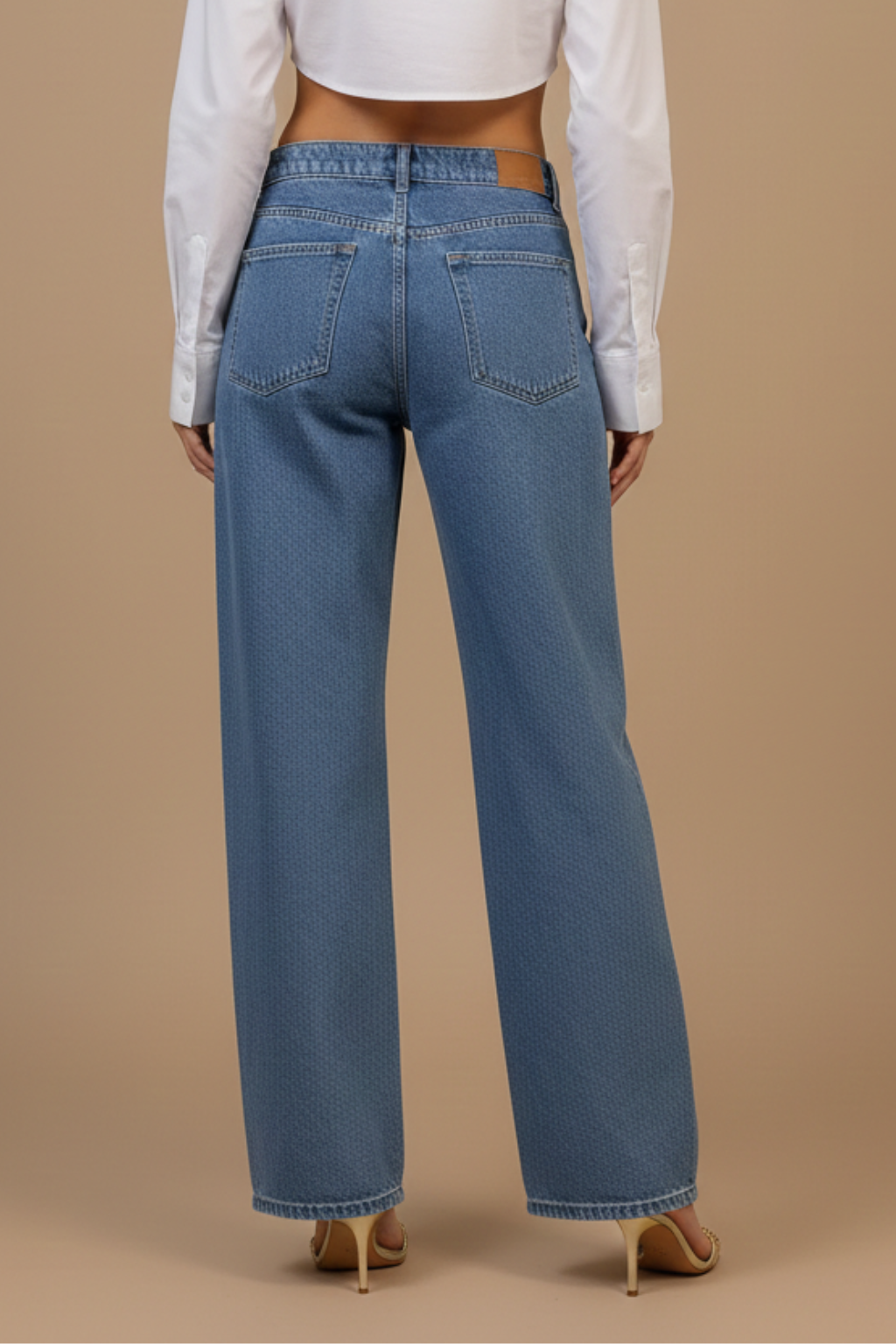 Women’s Low Waist Baggy Boyfriend Jeans – Full Length 90s Style Denim Fit