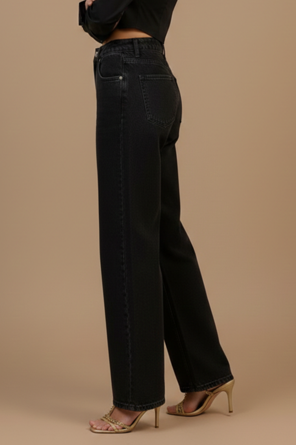 Women’s Low Waist Baggy Boyfriend Jeans – Full Length 90s Style Denim Fit