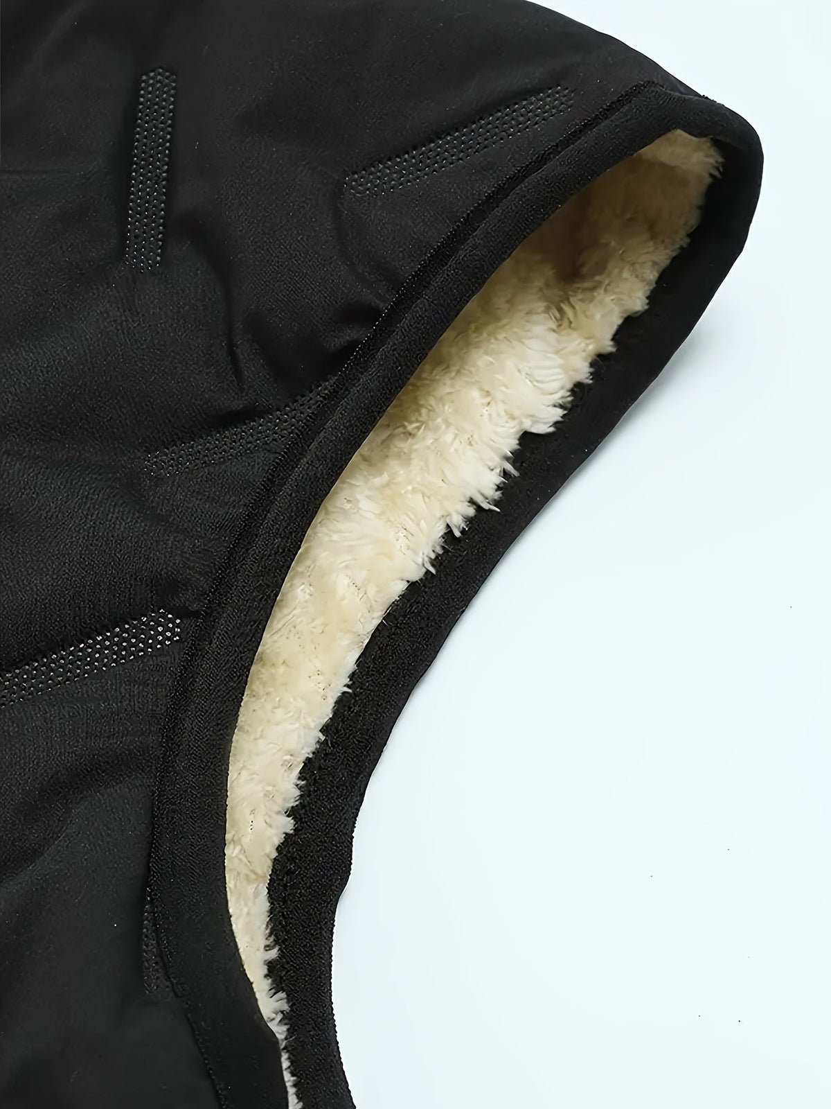 Sleeveless Insulated Vest with Stand Collar and Zippered Pockets, Plush Lined