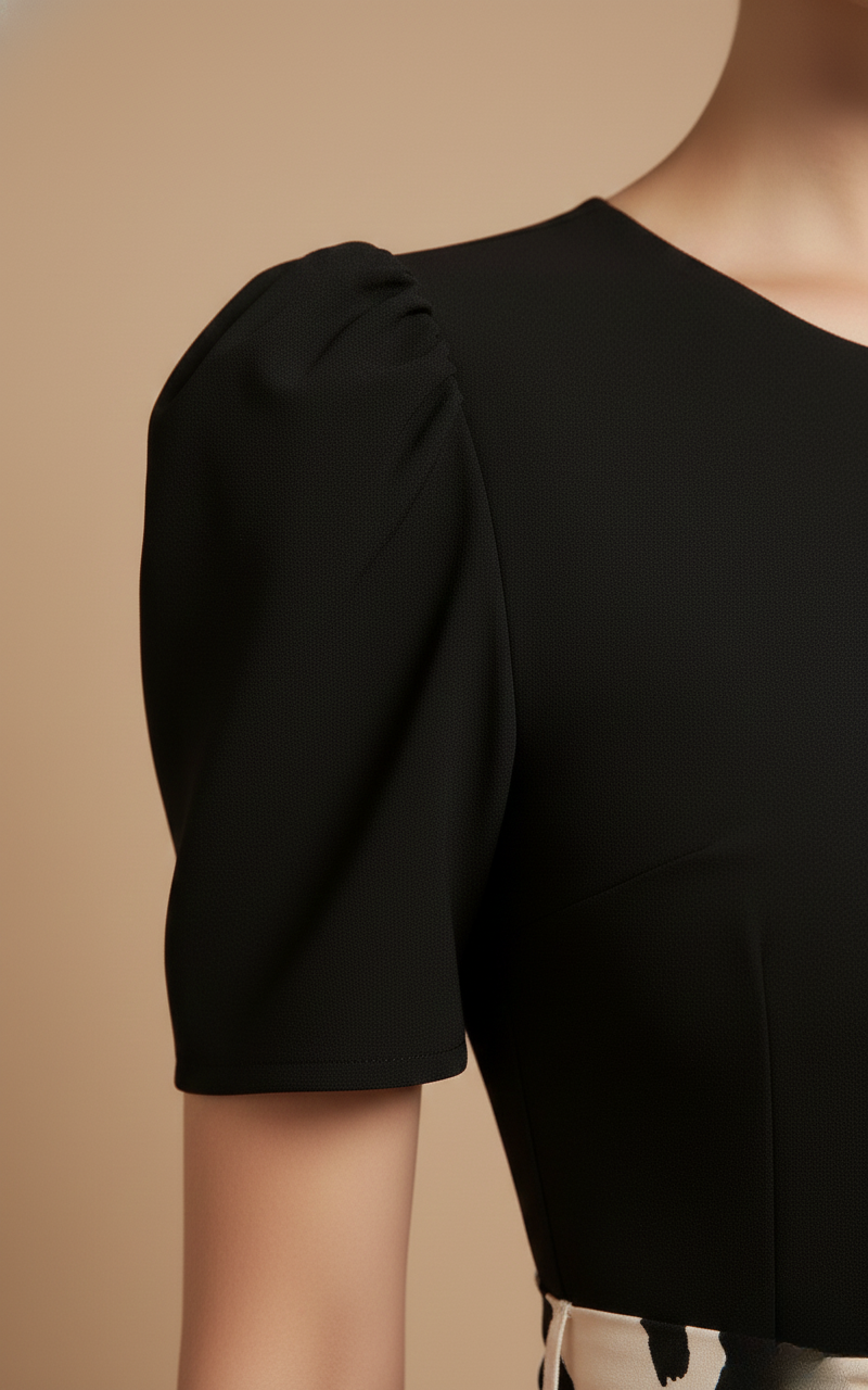 Women’s Bow-Tie Waist Maxi Dress - Short Sleeve Design - Tiered Skirt Silhouette - Elegant Occasion Dress