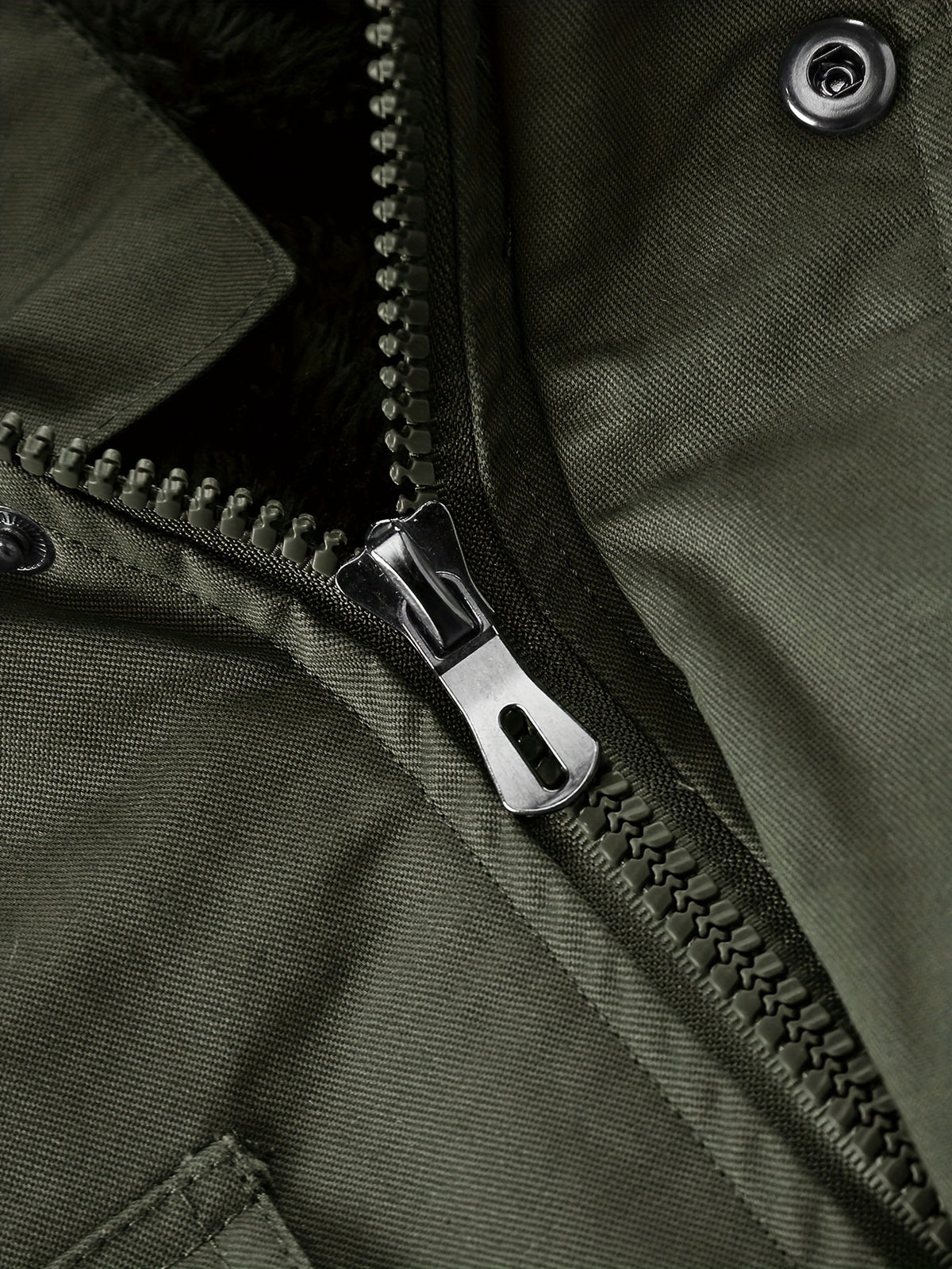 Hooded Jacket with Plush Lining and Adjustable Drawstrings for Cold Weather