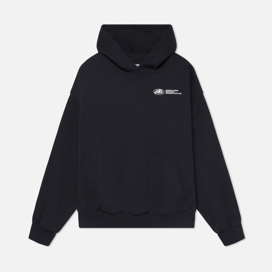 Oversized Pullover Hoodie with Extended Body Length and Full Coverage Sleeves