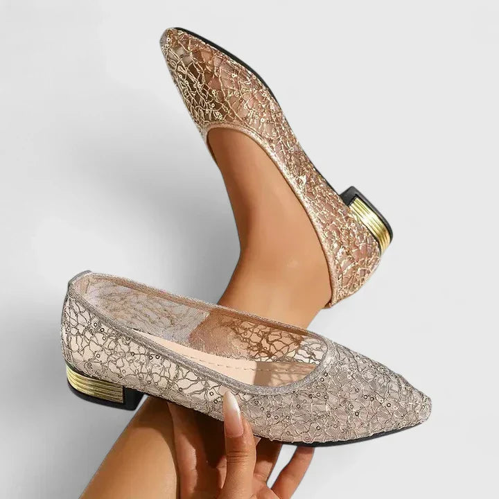 Women's Lace Flats Orthopedic Pointed Toe