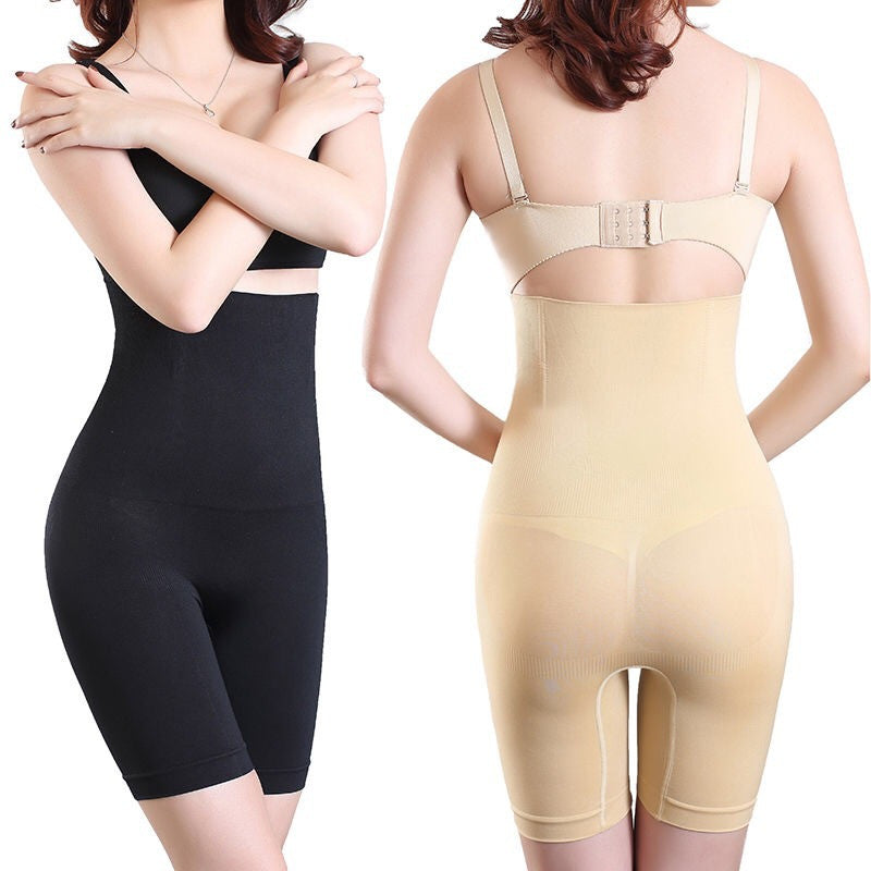 Women's High Waist Seamless Shaping Shorts with Lined Gusset