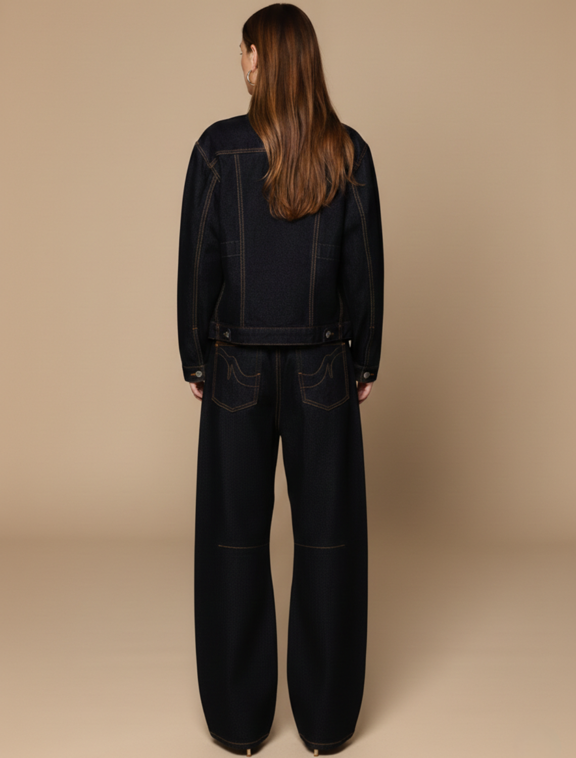 Women’s Wide Leg Low Rise Jeans - Relaxed Fit Statement Denim for Casual Streetwear Styling