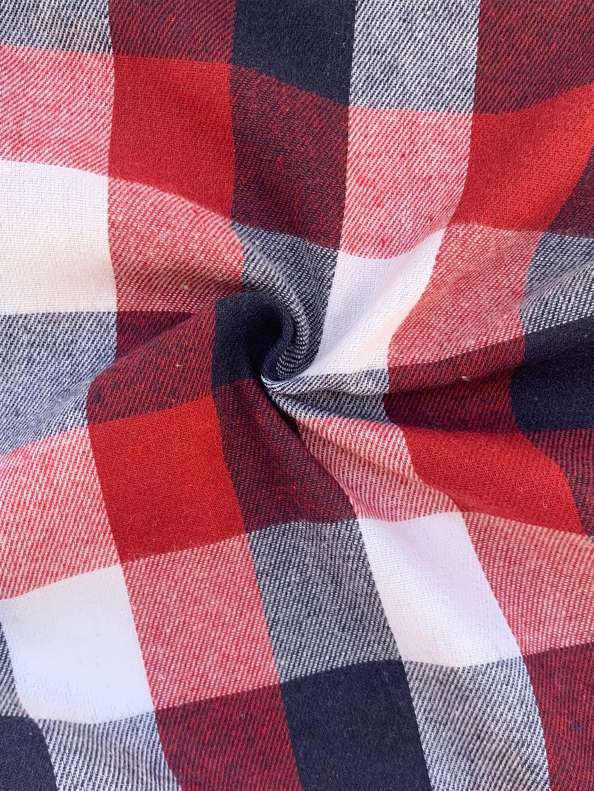 Button Up Buffalo Check Shirt with Chest Pockets and Relaxed Fit