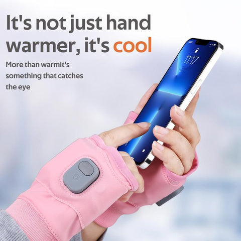 Heated Gloves with Three Temperature Settings and Fast Charging Cable