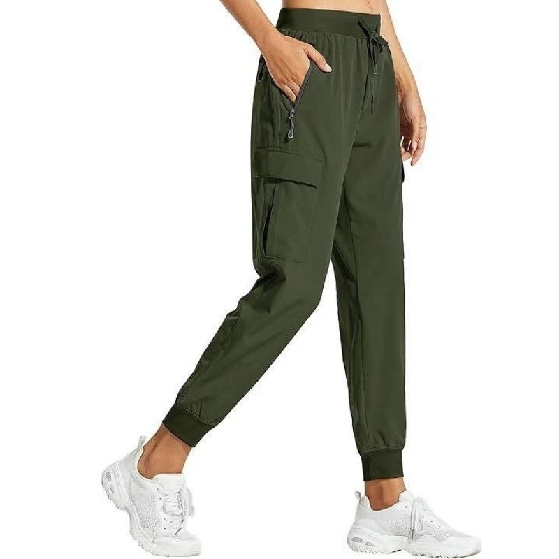 Women's Cargo Joggers with UPF 50 Protection and Quick Dry Fabric, Water Resistant