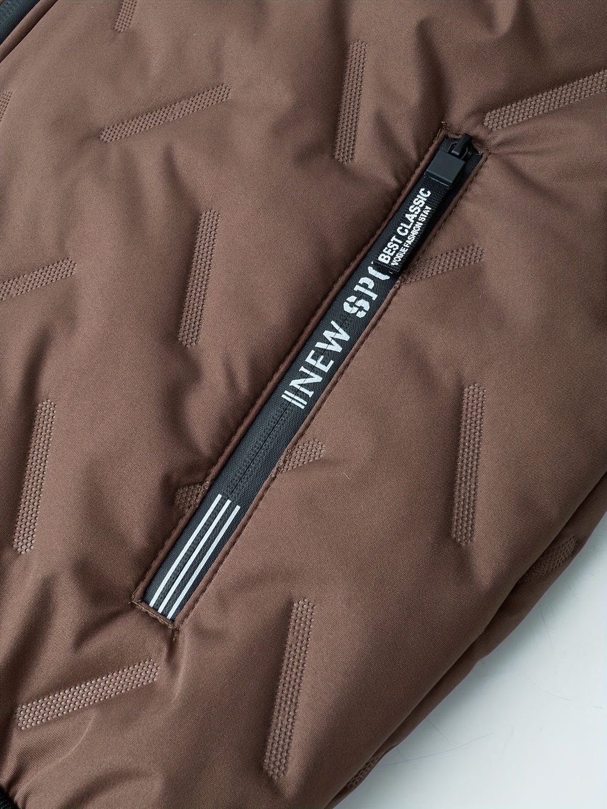 Hooded Zip Jacket with Plush Lining and Ribbed Cuffs for Cold Weather