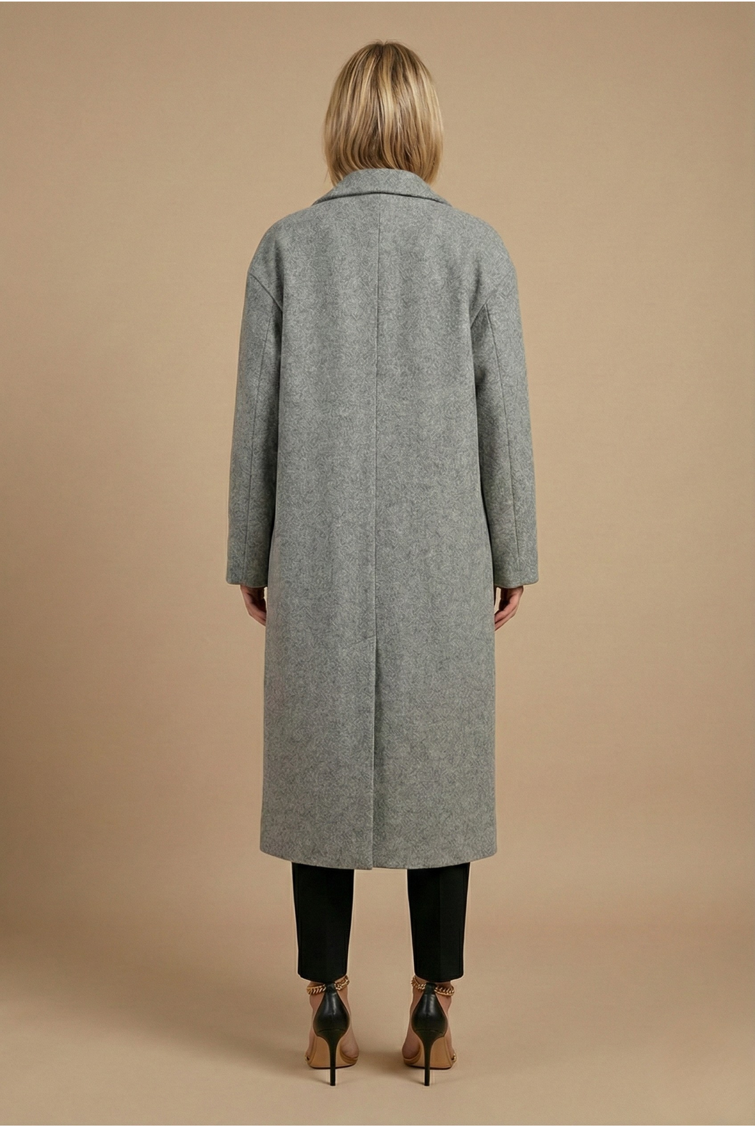 Women’s Oversized Button-Down Long Coat – Relaxed Tailored Silhouette