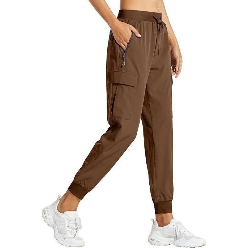 Women's Cargo Joggers with UPF 50 Protection and Quick Dry Fabric, Water Resistant