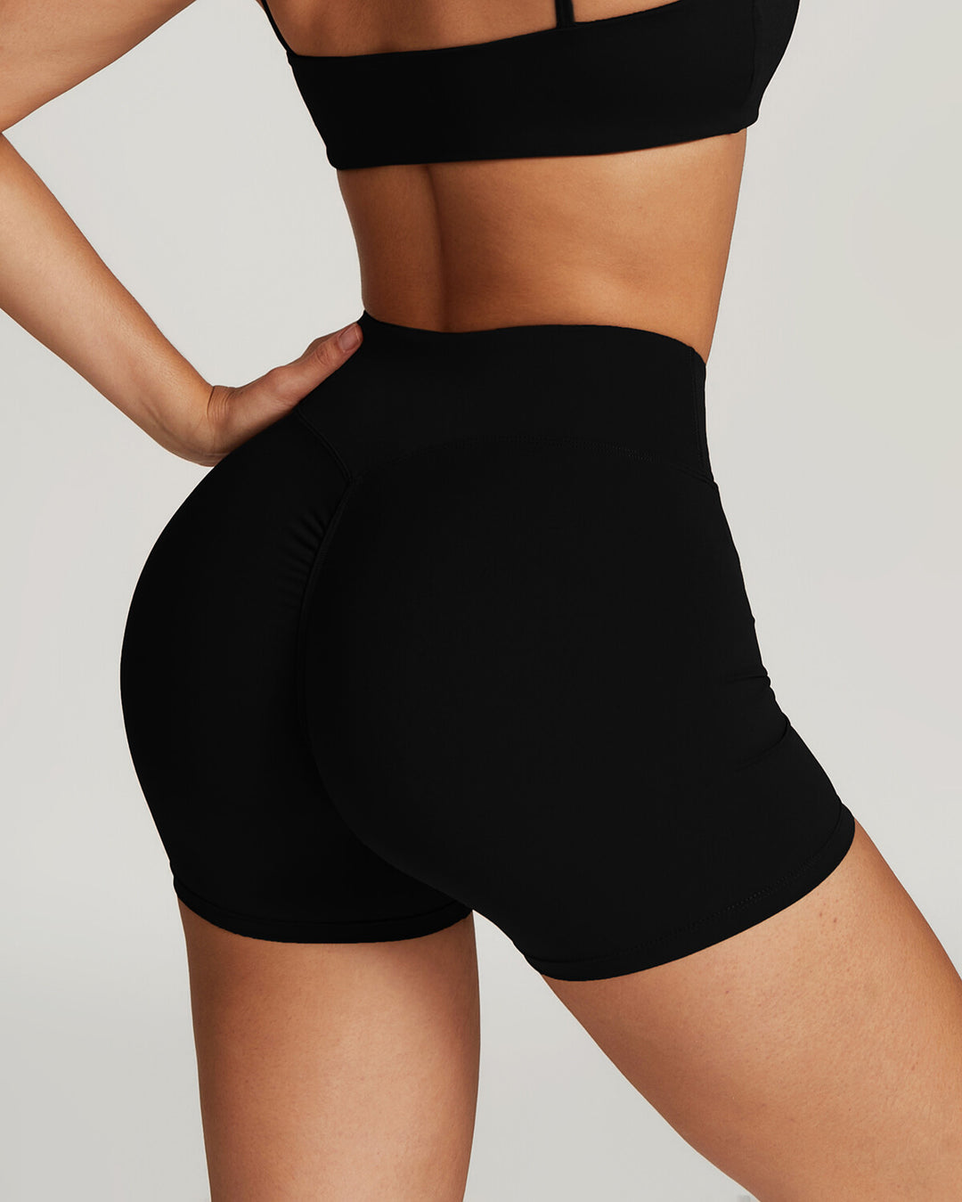 Women’s High Waisted Scrunch Shorts - Sculpting Active Shorts for Training Fitness and Everyday Wear