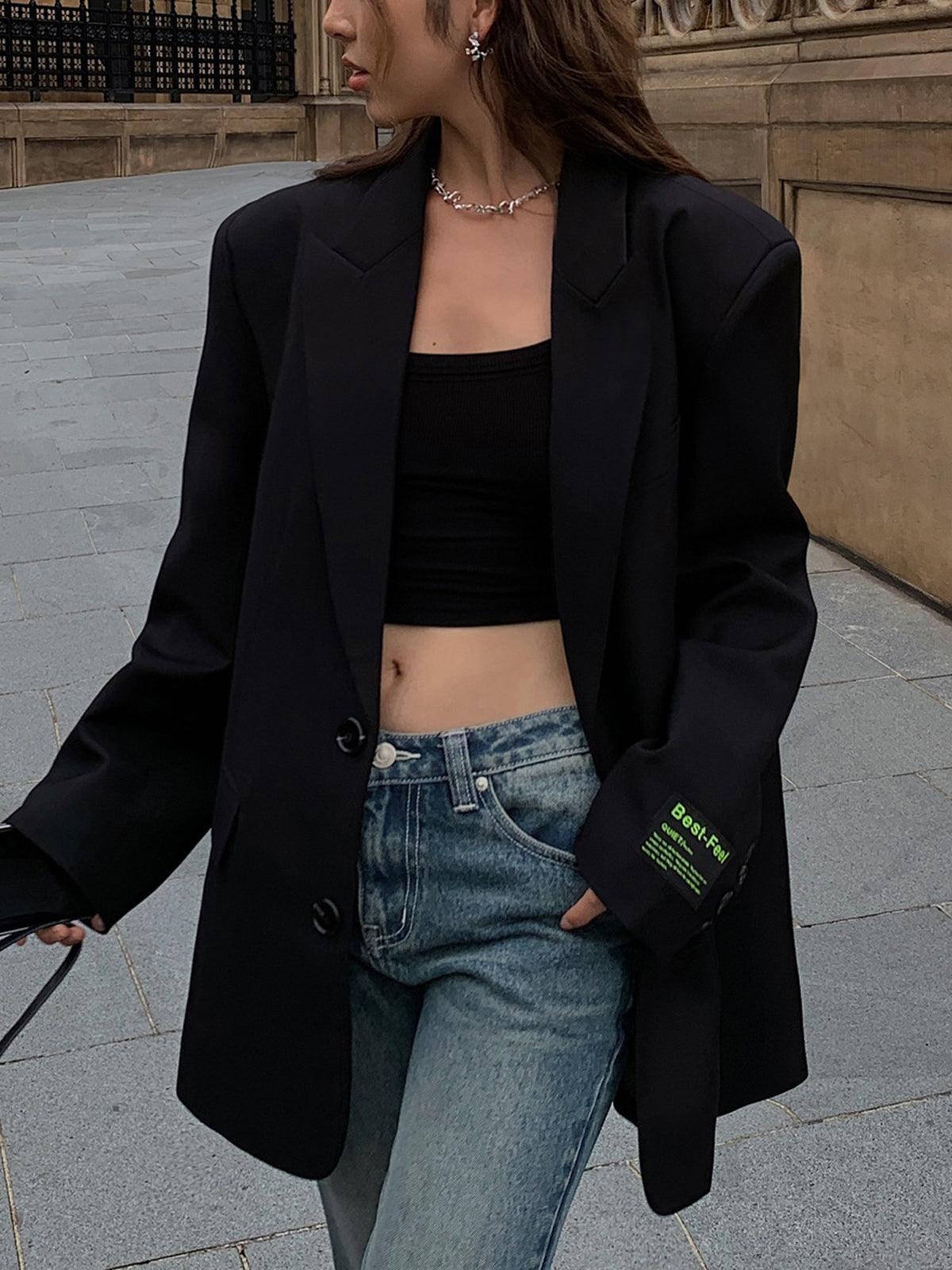 Women’s Oversized Blazer with Relaxed Silhouette