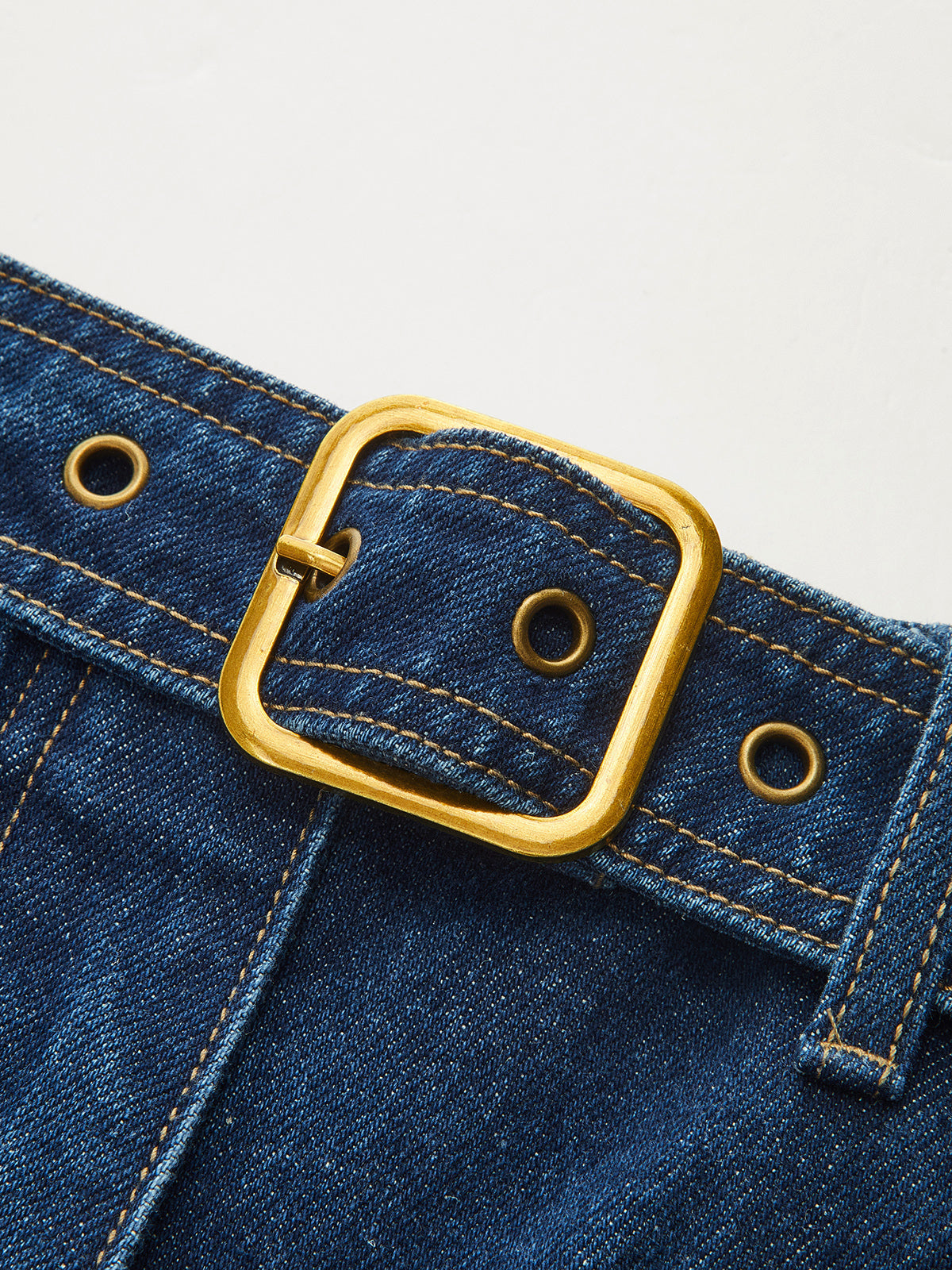 Barrel Leg Jeans with Mid Waist and Stretch Denim, Multi-Pocket