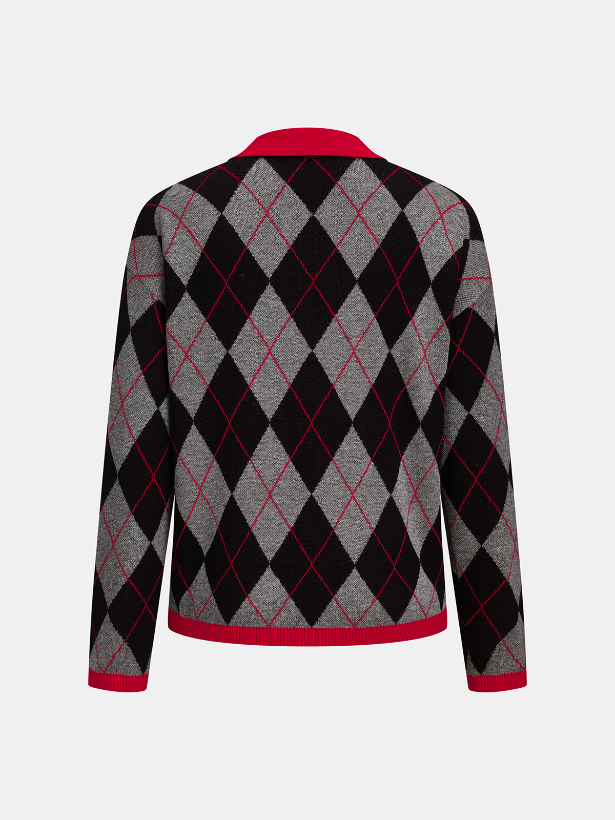 Stretch Knit Sweater with Relaxed Fit and Four Fiber Blend