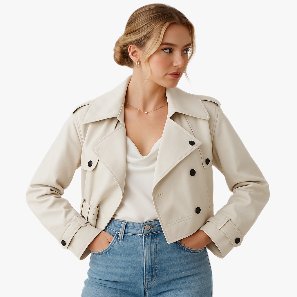 Chic Tailored Leather Jacket for Women