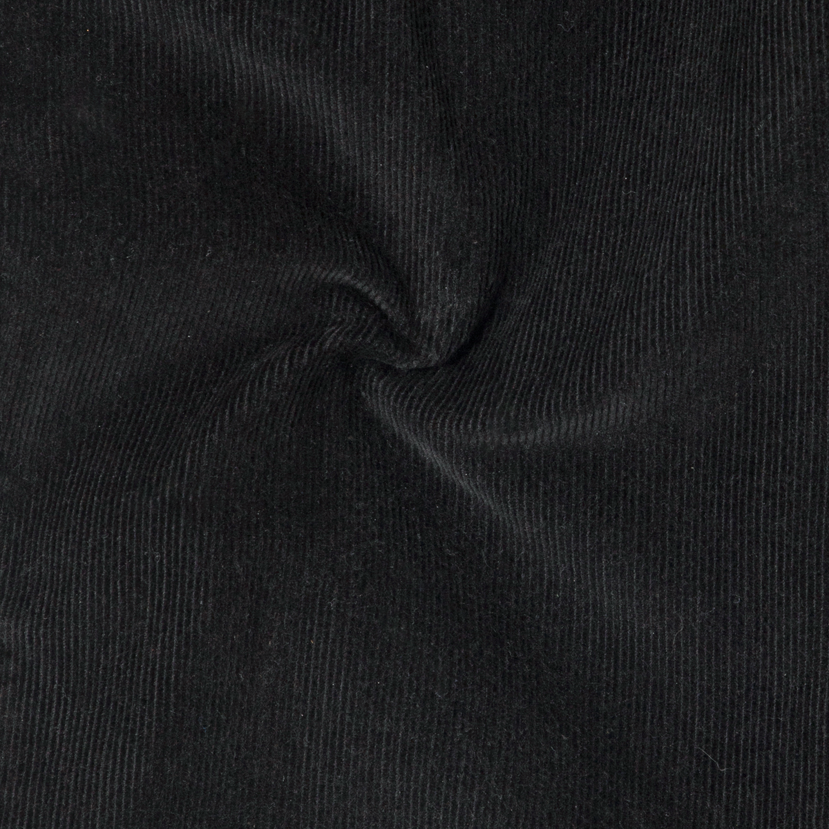 Corduroy Easy Pant Black close up fabric