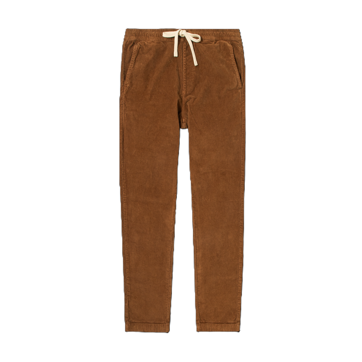 Corduroy Easy Pant Dark Clay front flat
