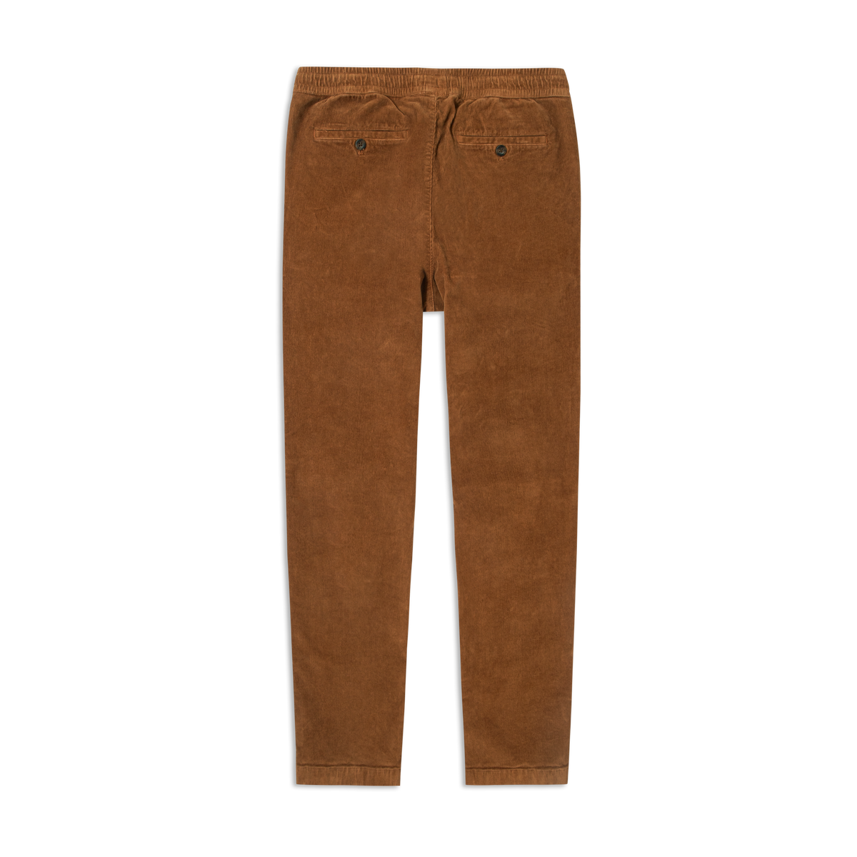 Corduroy Easy Pant Dark Clay back flat