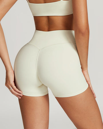 Shorts Fruncidos de Cintura Alta para Mujer - Shorts Activos Moldeadores para Entrenamiento, Fitness y Uso Diario