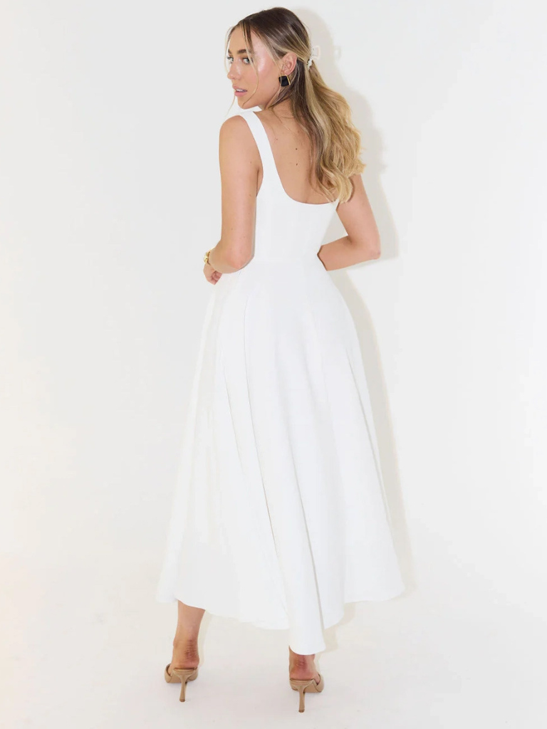 Women's Maxi Dress Square Neck A-Line