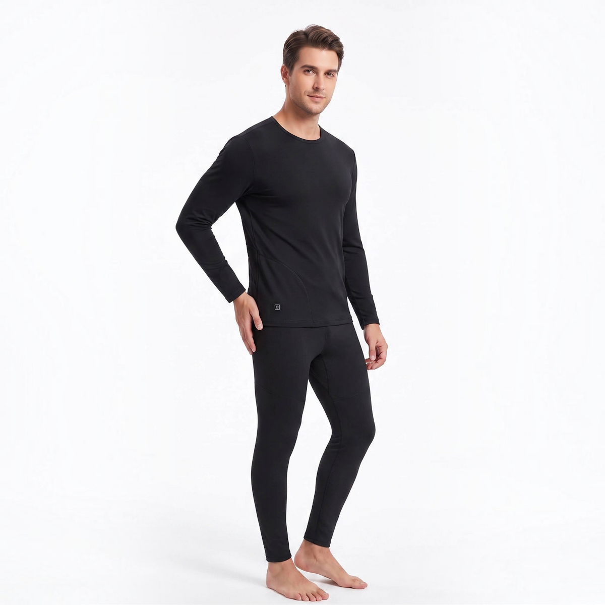 Heated Thermal Base Layer Set with 8 Warming Zones and Dual Batteries