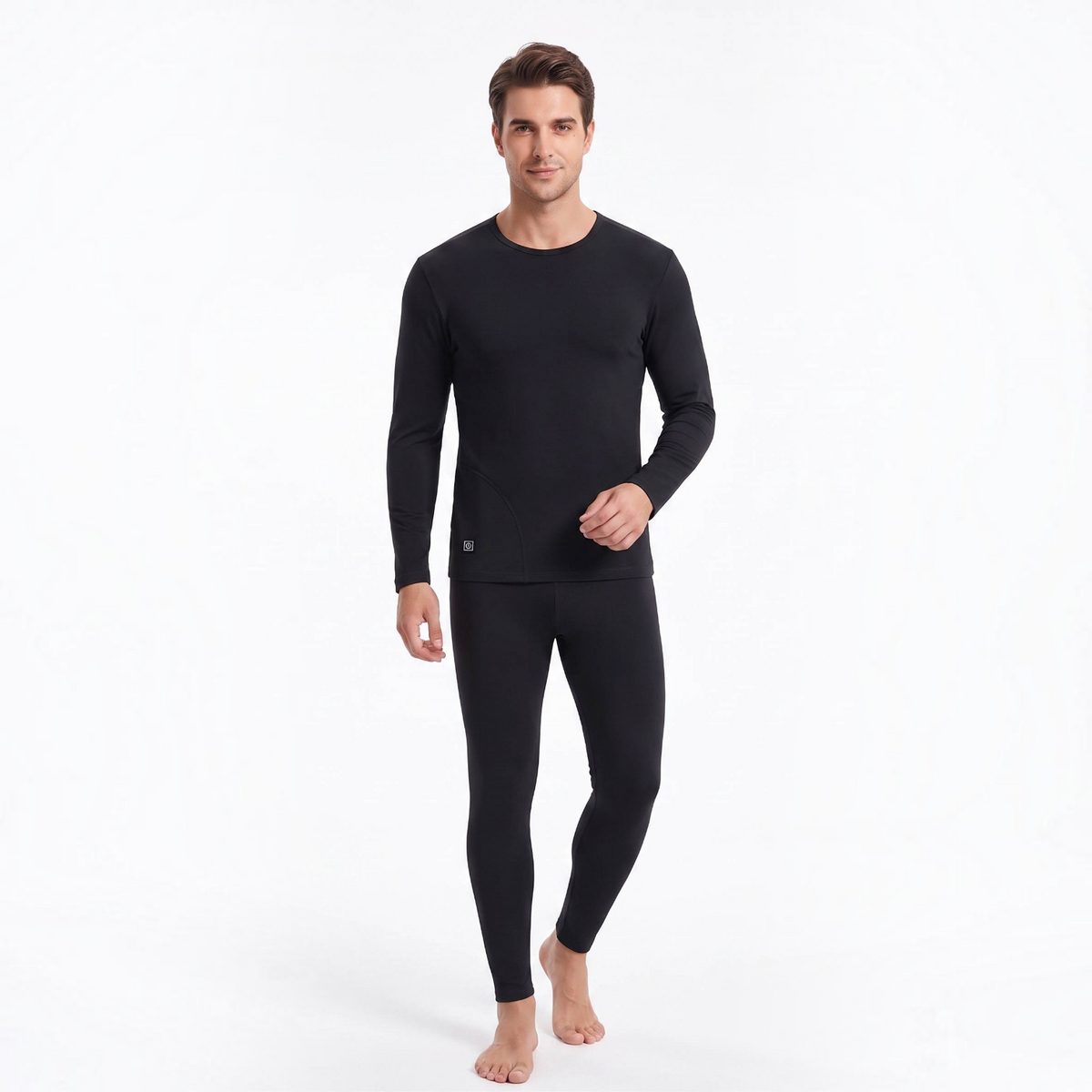 Heated Thermal Base Layer Set with 8 Warming Zones and Dual Batteries
