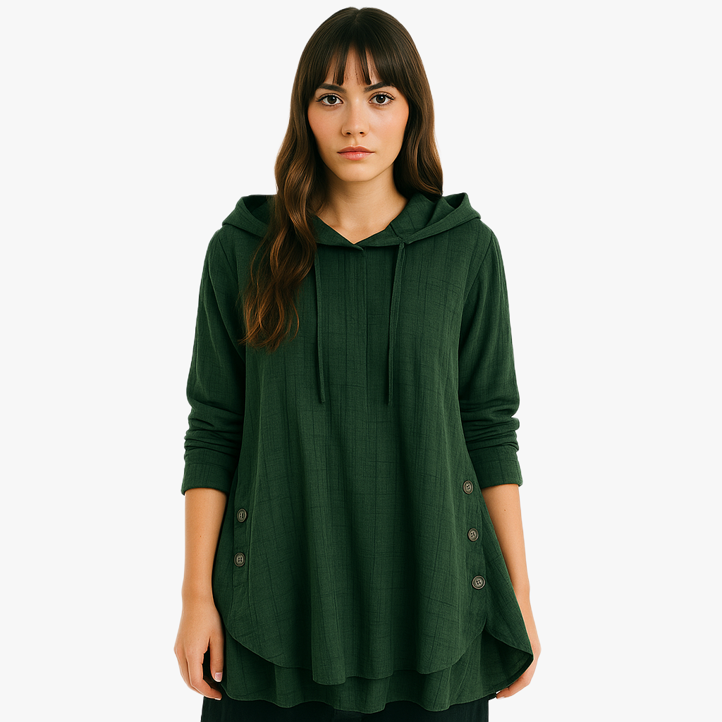 Stylish Casual Hooded Check Shirt for Women