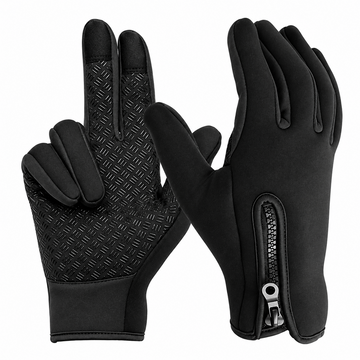 Touchscreen Winter Gloves with Full Palm Conductive Material and Silicone Grip, Neoprene Shell