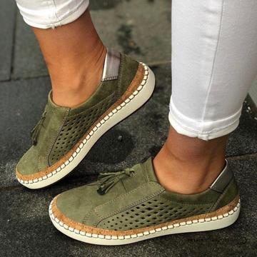 Orthopedic Slip On Shoes with Arch Support and Ventilated Upper, Anti Slip Sole