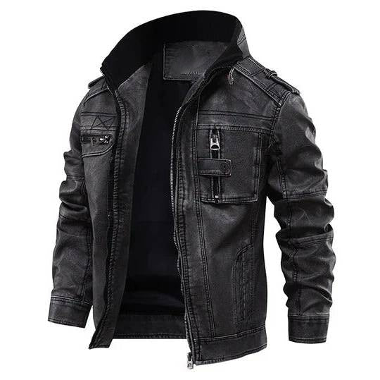 Men's Structured Jacket with Wrinkle Resistant Surface and Classic Fit, Versatile Three Season Outerwear