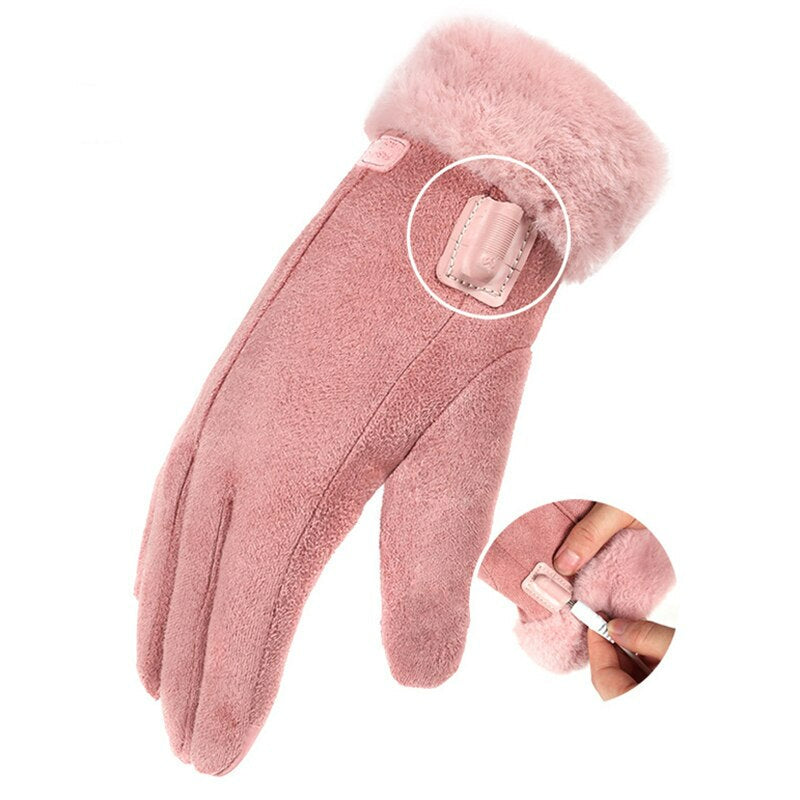 Heated Gloves with Touchscreen Fingers and Three Heat Settings, 8-Hour Battery