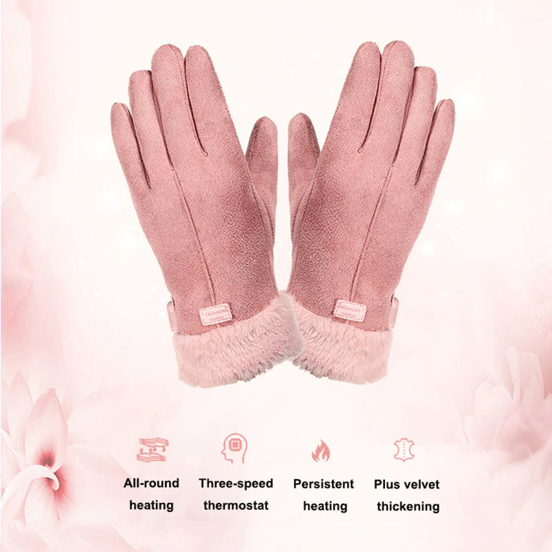 Heated Gloves with Touchscreen Fingers and Three Heat Settings, 8-Hour Battery