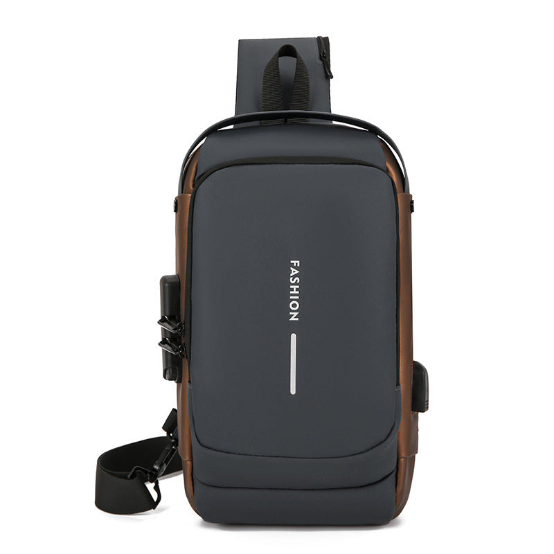 Crossbody Sling Bag with Padded Strap and Multiple Compartments, Weather Resistant